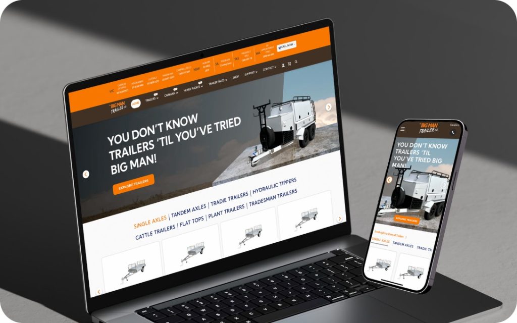 BIGMANTRAILER co.网页设计