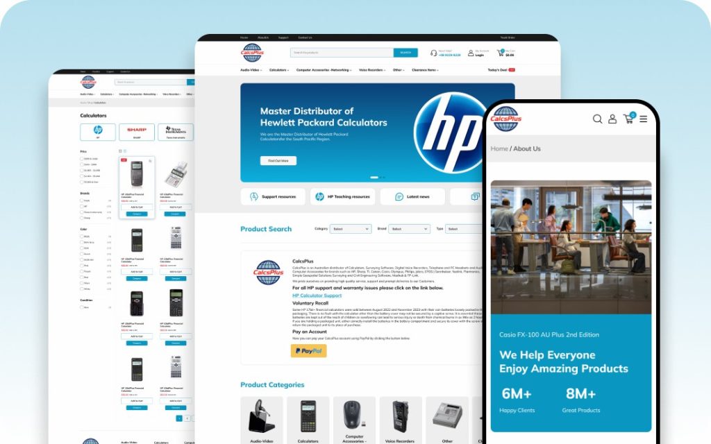 CalcsPlus 网页设计