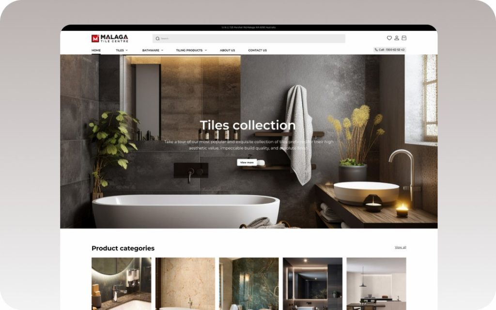 Malagatilecentre 网页设计