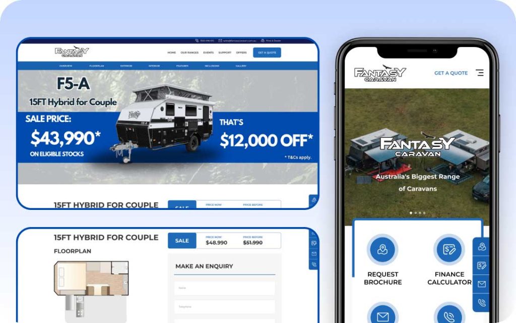 Fantasycaravan 网页设计