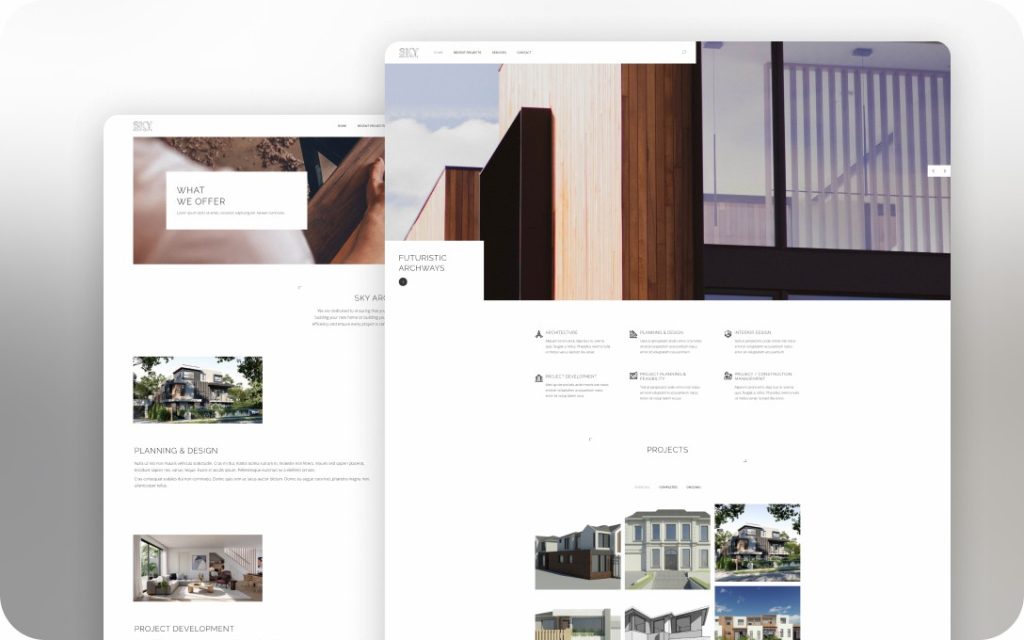 skyarchitect 网页设计